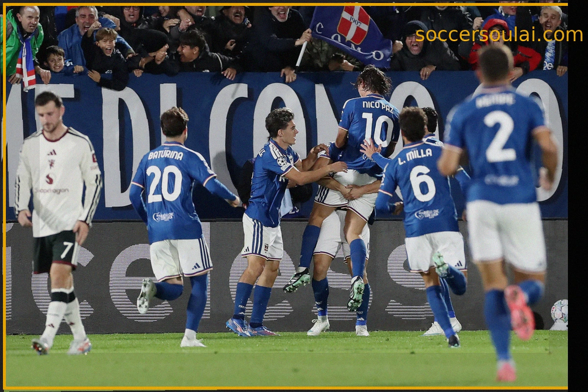 Como Stuns Manchester United 4-1 in Champions League; Inter Faces Shakhtar Pressure